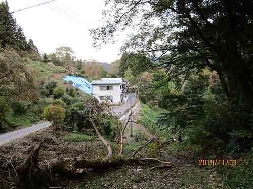 台風１９号の影響